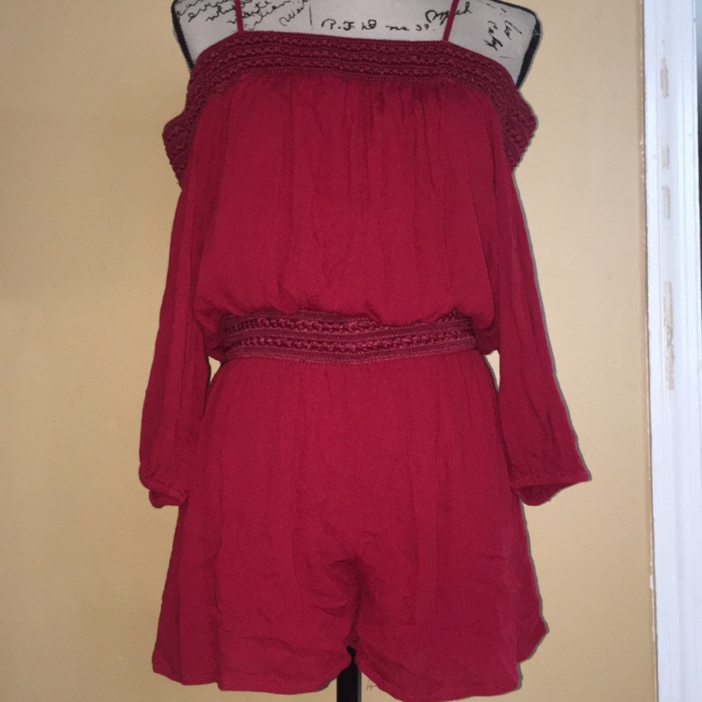 Purple Snow Women’s Red Romper